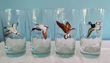 FOUR David Maass Artist Game Bird Cocktail Highball Tumblers Glassware Barware