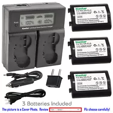 Kastar Battery LCD Dual Fast Charger for Nikon EN-EL4 MH21 MH22 Nikon Camera D2H