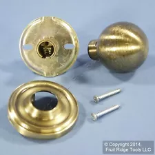 Weslock Traditonale Ball Model 605 Antique Brass Dummy Hall Closet Door Knob