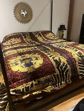 Versace Comforter King / Silk / Wild Barocco / Baroque Tribute / Orig. $5.5K