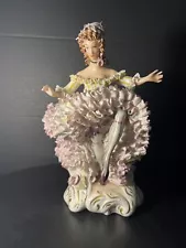 Cordey Lace Porcelain Figurine Can-Can Girl Hard to Find!! Cybis