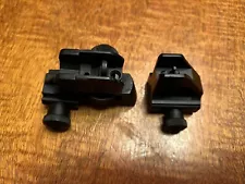 Tactical Iron Sight Shooting Detachable Front Sight Dual Apertures Rear Sight