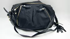 Vince Camuto Women Handbag Black Tassel Adjustable Shoulder Strap Crossbody Bag