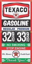 TEXACO GAS STATION PRICE PER GALLON VINTAGE OLD SIGN REMAKE BANNER SIGN ART