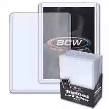 100 Top loaders 3X4 For Standard Size Trading, Sports & Gaming Cards BCW SALE!