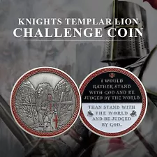 Crusader Challenge Coin Knight Templar Army of God Collectible Coin Gift for Him