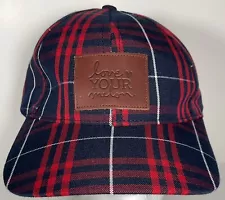 Love Your Melon Patch Front Plaid Baseball Cap Hat Adjustable Strapback