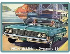 1962 OldsMobile Dynamic 88 Auto Car Refrigerator / Tool Box Magnet