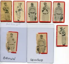 1910 T210-4 Old Mill Series 4 Group of 8 (Brown, Campbell, Dougherty, Leonard+)