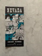 Nevada 'Ghost Towns & Historic Sites' brochure, 1950's