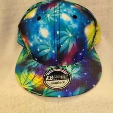 KBETHOS Snapback Galaxy Marijuana Leaf Baseball Cap Hat Lid Weed Cannabis Space