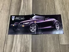 Plymouth PROWLER Dealer Sales Fold-Out Brochure Poster