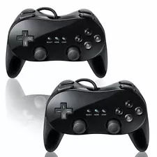 Brand New Classic Pro Nintendo Wii Game Controller - Ship from US (Black/ White)