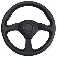 NEW NISMO STYLE BLACK LEATHER STEERING WHEEL, for HOLDEN NISSAN FORD DRIFT DRAG