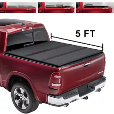 Hard Tri-Fold 5ft Truck Bed Tonneau Cover fits 15-21 Chevy Colorado/GMC Canyon