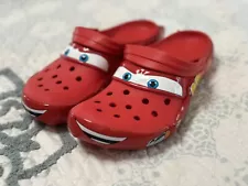 Crocs Adult Disney Pixar Cars Lightning McQueen Clog - Red Needs Repair Men’s 9