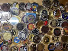 Random Challenge Coin Lot - 5 Coins No Repeats Multi-Themes Free Shiping