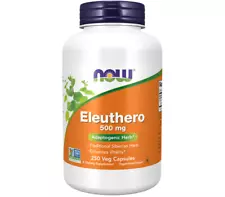 NOW Foods Eleuthero 500mg 100 caps EXP:08/25 SALE!!!!!!!