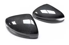 For Mercedes Benz W205 E63 S63 AMG Carbon Fiber Rear Side Mirror Cover Caps (For: More than one vehicle)