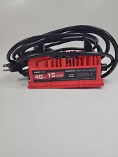 15 AMP 48 Volt Golf Cart Battery Charger for EZGO RXV & TXT 3-Pin Triangular Plu