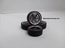 1:18 Scale VOLK TE37 19 INCH TUNING WHEELS, NEW! several color options!