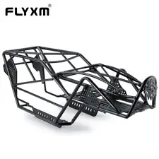 FLYXM Metal Steel Chassis Roll Cage Frame Body for 1/10 TRX4 RC Rock Crawler