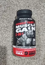 Bully Max Muscle Builder for All Age Dogs Ultimate Canine Muscle Gain 30 Tabs