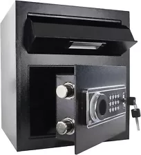 1.8 Cub Security Business Safe and Lock Box with Digital Keypad,Drop Retail $170