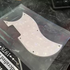 4 Ply White Pearl Pearloid Pickguard for Gibson SG Bass Standard & Faded Models