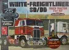 White Freightliner SD/DD 2'N1 Cabover Tractor Truck