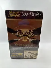 Vintage 1985 Hunter Original 42" Low Profile Ceiling Fan Antique Brass #22422