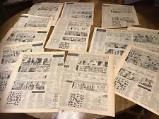 12 Old Single Newspaper Comic Strip Pages The Phantom 1960s