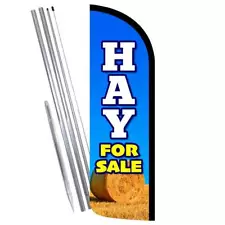 HAY For Sale Premium Windless Feather Flag Bundle (Complete Kit) OR Optional Rep