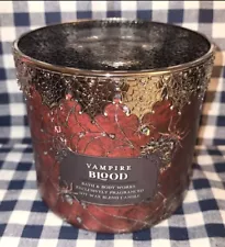 ALL NEW Vampire Blood SKULL LID 3-Wick Candle Bath & Body Works