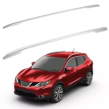 Roof Rack For 2014-2019 Nissan Rogue / X-Trail Roof Side Rail Silver Aluminum