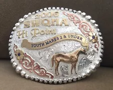 ðºð¸ SALE ðºð¸ NOS 2006 SWQHA Champion Quarter Horse Vaquero Trophy Belt Buckle