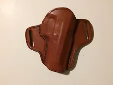 Holster for BERETTA 92FS/ M9 TAGUA Right Hand Brown Leather Open Top OWB Belt