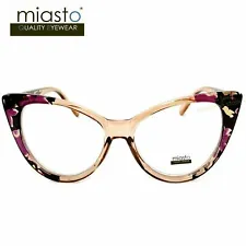 NWT$39.99 MIASTO WOMENS VINTAGE BIG CAT EYE SEXY READER READING GLASSES SPECS