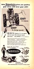 1954 Simplicity Garden Tiller Implements Vintage Print Ad Yard Farm