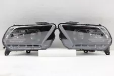 FOR 2010-2014 Ford Mustang BLK Halogen Projector Headlights w/LED DRL Tube LH+RH