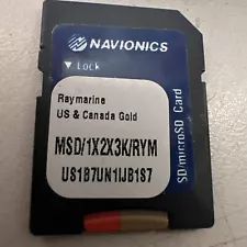 Navionics US and Canada Gold card chip