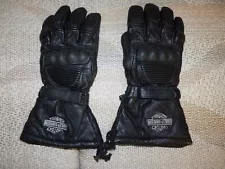 New ListingHarley Davidson Men's X Leather Gauntlet Riding Gloves Padded Black