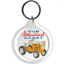 IH Cub Cadet Garden Farm Tractor Keychain Keyring Yard Lawn mower holder Part