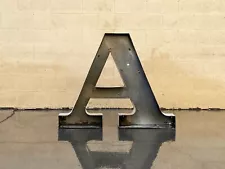 Jumbo Mid Century Channel Letter A, Free U.S. Shipping