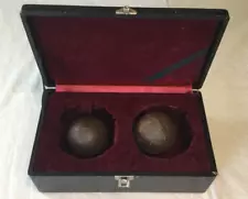 PAIR OF Antique Civil War 1861-1865 2-3/4" Cannon Ball 3 Pounders