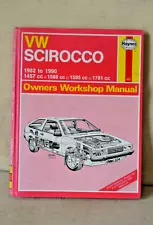 ""Haynes Manual - VW Scirocco (1982-90) 1457cc-1781cc Workshop Manual""