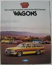 CHEVROLET Wagons '78 Sales Brochure Aug 1977 USA #3574 Caprice Impala ++