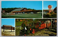 Highland Orchards North Scituate Rhode Island Miniature Train Old Cars 1959 PC