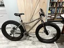 carver titanium fat tire mountain bike