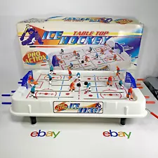 VHTF VTG 1995 PRO ACTION Table Top Ice Hockey Game - Complete W/ Original Box